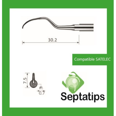 SEPTATIPS Scaling Tip Compatible with SATELEC - Periodontics