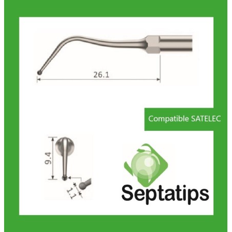 SEPTATIPS Scaling Tip Compatible with SATELEC - Cavity