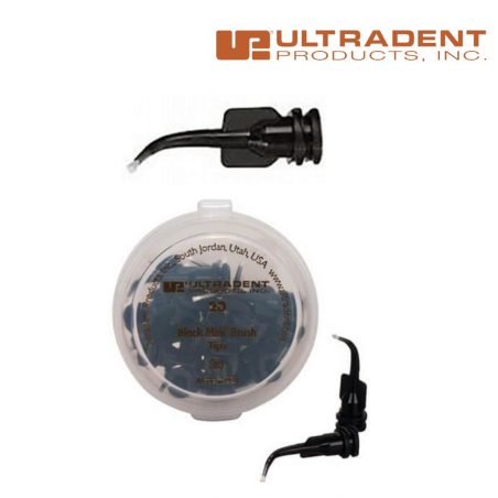 Black Mini Brush - ULTRADENT - 20 unités