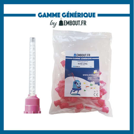 Embout mélangeur rose - EMBOUT.FR - 50u