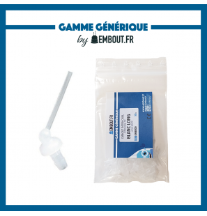 Embout intra oral blanc long  - EMBOUT.FR - 50u