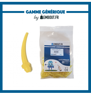 Embout intra oral jaune - EMBOUT.FR - 100u