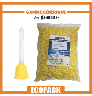 Yellow Mixing Tips - MIXINGTIP.COM ECO PACK - 750u