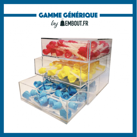 Dispenser d'embouts 3 tiroirs - EMBOUT.FR