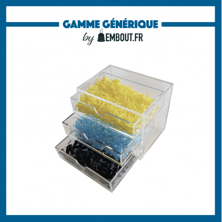 Mini dispenser d'embouts 3 tiroirs