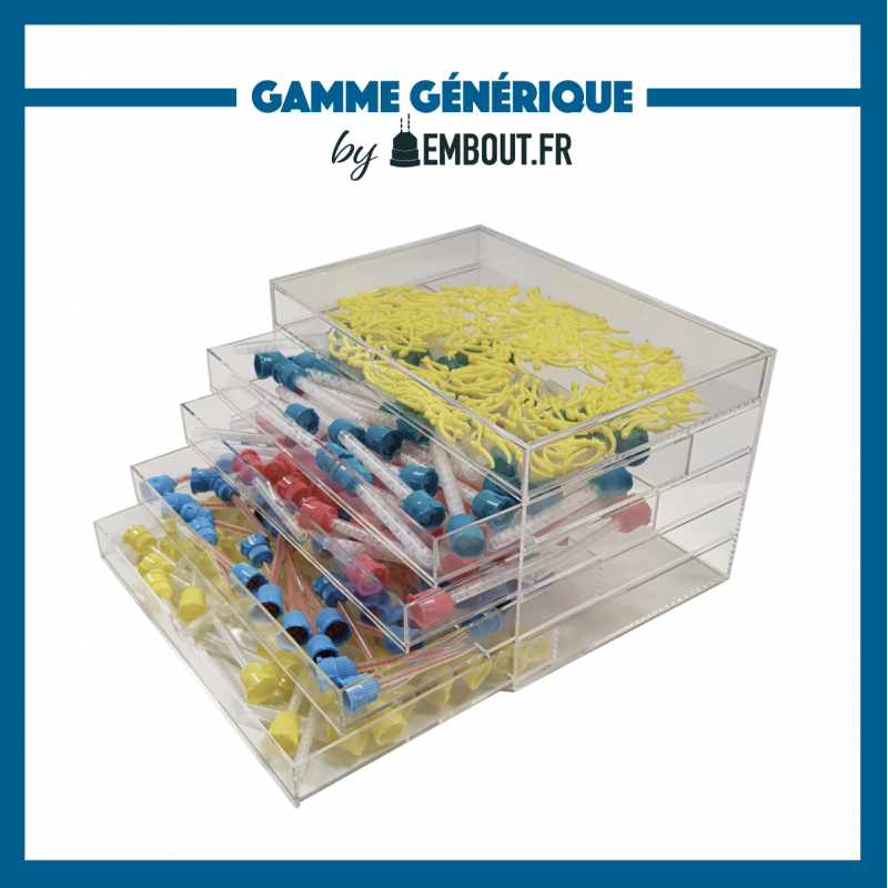 Maxi dispenser d'embouts 5 tiroirs