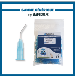 Embout bleu Etch 22G - EMBOUT.FR - 100u