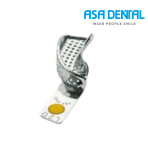 Porte Empreinte partiel perforé Avec bourrelet rétentif - ASA DENTAL - 1u