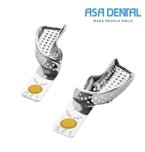 Porte Empreinte partiel perforé Avec bourrelet rétentif - ASA DENTAL - 1u