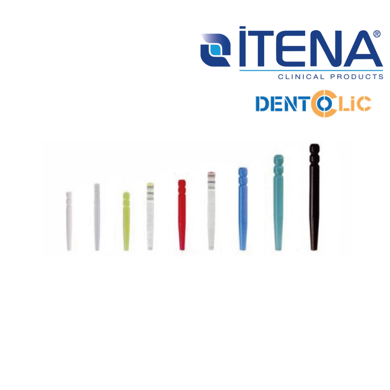 Tenons cylindro-coniques calcinables DENTOCLIC - ITENA - 40u / 100u