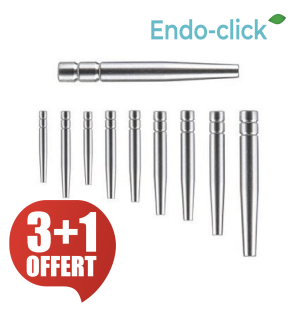 Tenons Cylindro-conique - ENDO-CLICK - Inox 20 pcs