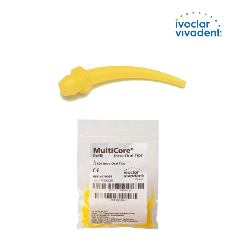 Yellow Intra Oral Tips Multicore Flow - IVOCLAR-VIVADENT - 50u