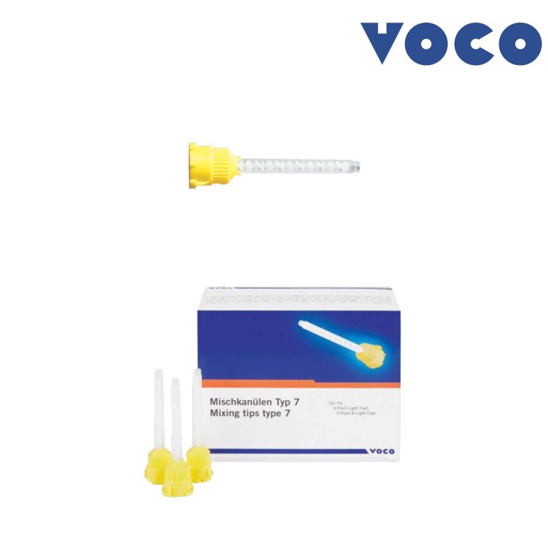 Yellow Mixing Tips type 7 - VOCO - 50u