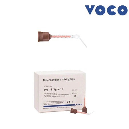 Brown/Orange "Bifix Perfect Bleach" Mixing Tips - VOCO - 50u