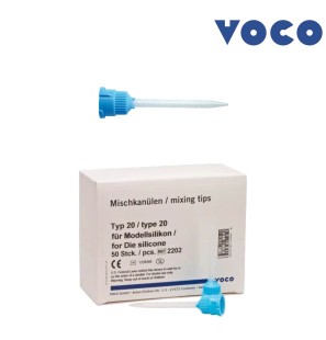 Embout mélangeur bleu type 20 - VOCO - 50u