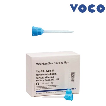 Embout mélangeur bleu type 20 - VOCO - 50u