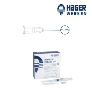 "Miraject endotec duo" Anaesthetic needle - HAGER & WERKEN - 25u