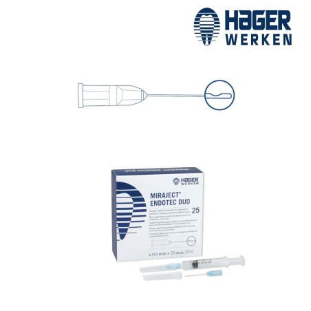 "Miraject endotec duo" Anaesthetic needle - HAGER & WERKEN - 25u