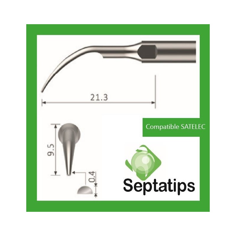 SEPTATIPS Scaling Tip Compatible with SATELEC - Descaling